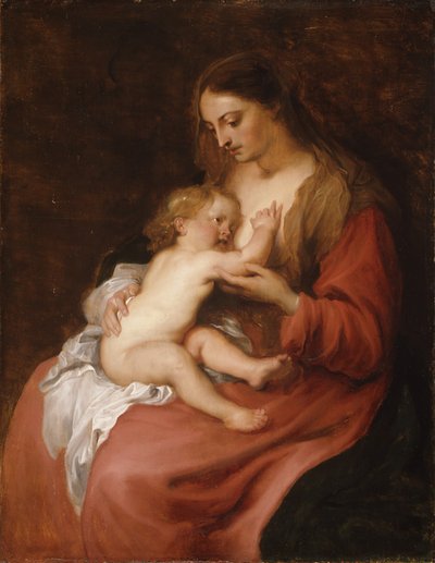 Virgen con el Niño de Anthony van Dyck