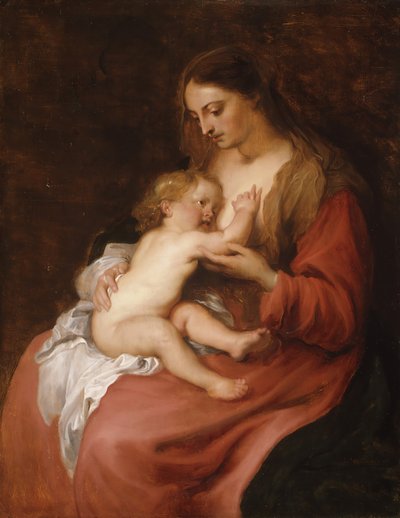 Virgen y niño, ca. 1620 de Anthony van Dyck