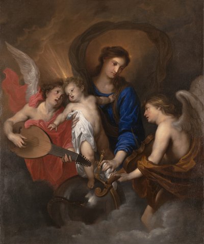 Virgen y Niño con Ángeles Músicos de Anthony van Dyck