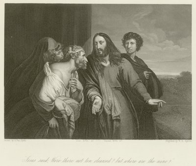 ¿No fueron diez limpiados? de Anthony van Dyck