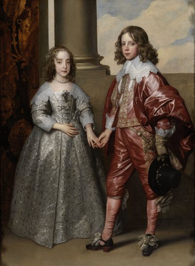 Guillermo II, Príncipe de Orange, y su novia, María Estuardo de Anthony van Dyck