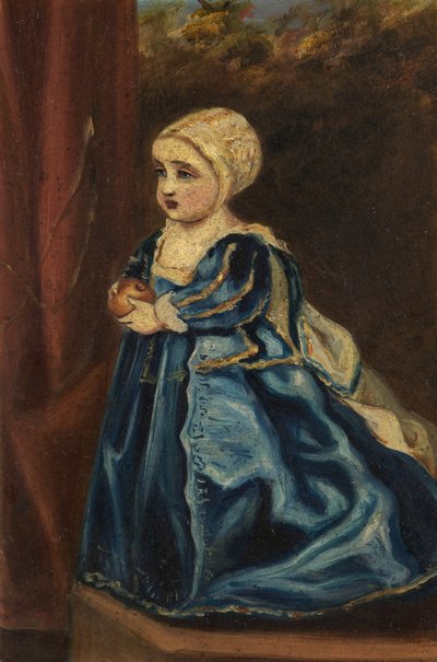 Retrato de una princesa, hija del rey Carlos I de Anthony van after Dyck