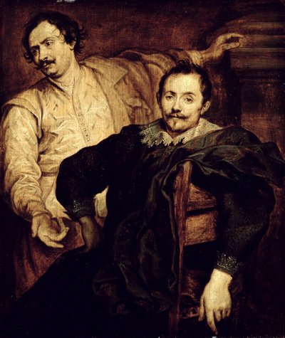 Doble retrato de los hermanos de Wael Lucas y Cornelis de Anthony van studio of Dyck