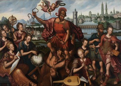 Marte, rodeado de las Artes y las Ciencias, vence a la Ignorancia de Anthuenis (1536 1613) Claeissins or Claeissens
