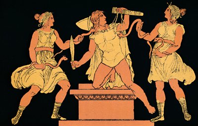 Orestes perseguido por las Furias, 1880 de Antique