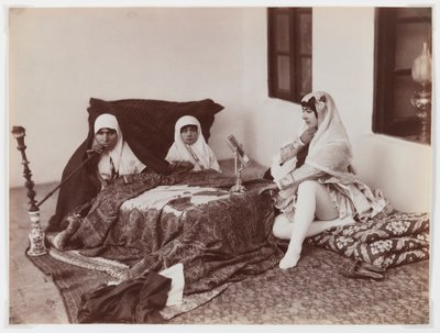 Damas reposando en el harén de Antoin Sevruguin