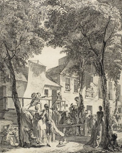 El desfile en el bulevar, 1760 de Antoine Jean Duclos