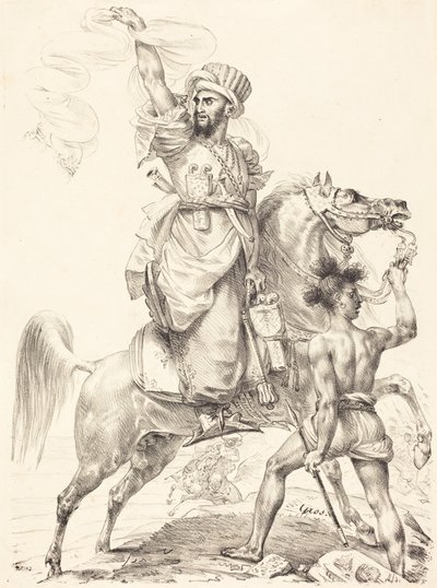 El jefe de los mamelucos a caballo de Antoine-Jean Gros