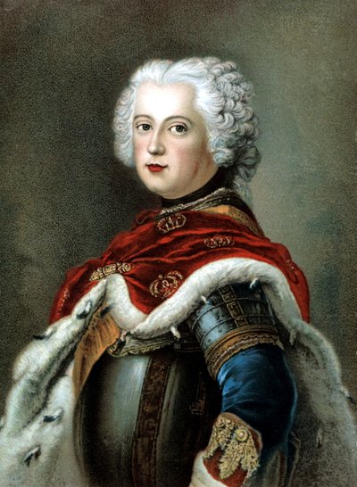 Federico II el Grande, rey de Prusia de Antoine (after) Pesne