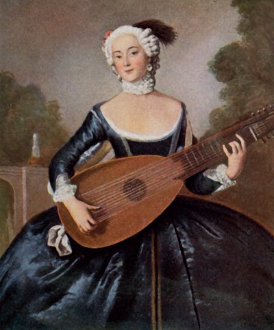La hermana favorita de Federico el Grande de Antoine (after) Pesne