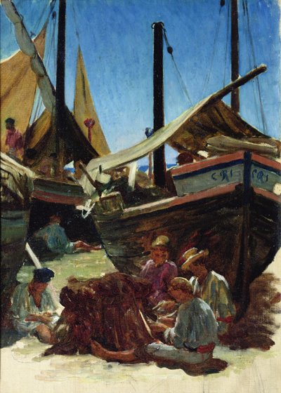 Anzio, el puerto de Antoine Auguste Ernest Herbert or Hebert