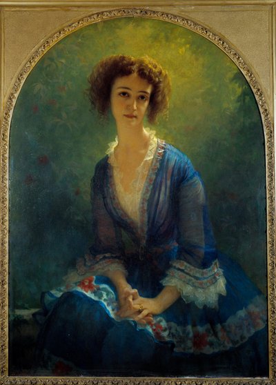 Retrato de la Condesa Eugene Pastre, de soltera Celine de Beaulaincourt de Antoine Auguste Ernest Herbert or Hebert