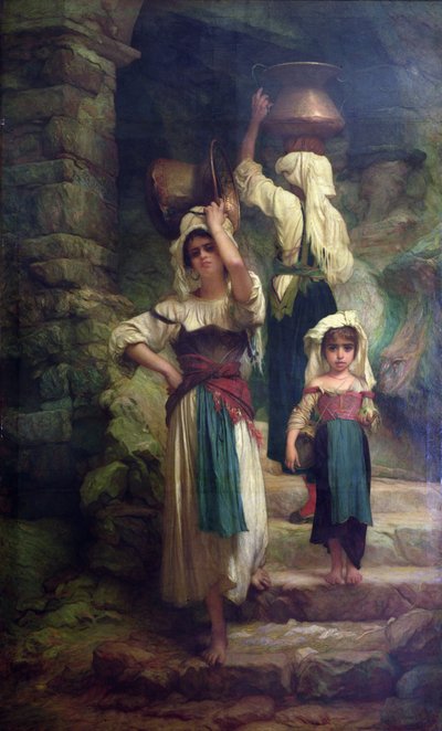 Mujeres de Cervara, 1858 de Antoine Auguste Ernest Herbert or Hebert