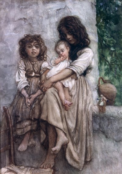 Jóvenes de Ischia de Antoine Auguste Ernest Herbert or Hebert