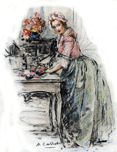 Retrato de Charlotte de Antoine Calbet