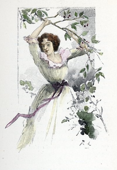 Retrato de la joven Caroline de Colombier,c. 1785 (grabado) de Antoine Calbet