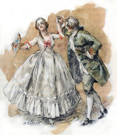 Werther bailando con Charlotte de Antoine Calbet