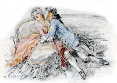Werther besa a Carlota de Antoine Calbet