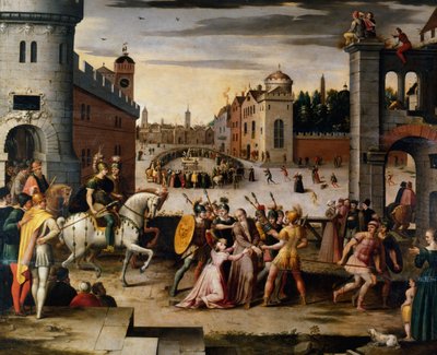 Arresto y ejecución de Thomas More, canciller de Enrique VIII de Inglaterra, c1541-1599 de Antoine Caron