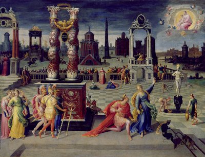 Augusto y la Sibila Tiburtina de Antoine Caron