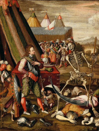 El Diálogo del Príncipe con la Muerte. Alegoría de los horrores de la guerra de Antoine Caron