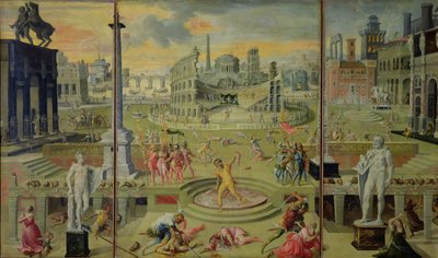 La masacre del Triunvirato, 1566 de Antoine Caron