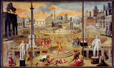 Las masacres del triunvirato en Roma en el 43 a.C. de Antoine Caron