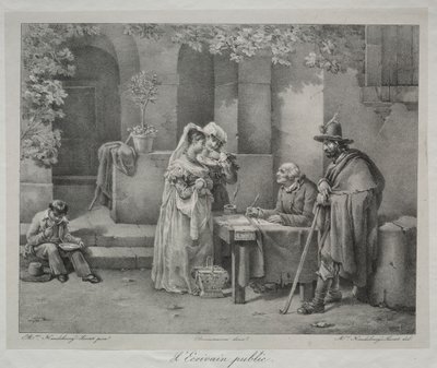 El escritor público de Antoine Cécile Hortense Haudebourt Lescot