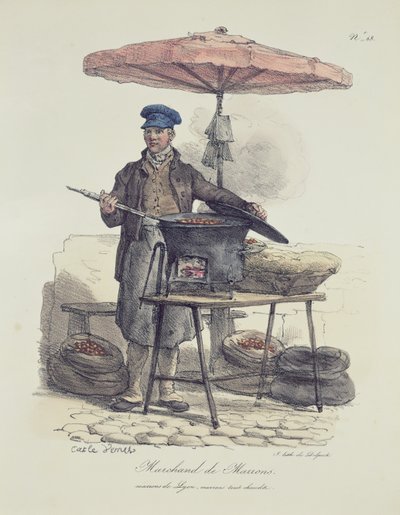 Vendedor de castañas de Antoine Charles Horace Vernet