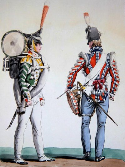 Tamborileros ingleses y rusos de Antoine Charles Horace Vernet