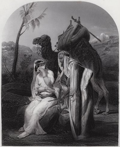 Rebeca recibiendo los Regalos de Isaac de Antoine Charles Horace Vernet