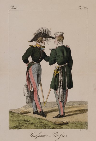 Uniformes rusos de Antoine Charles Horace Vernet
