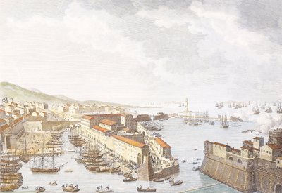 Entrada de los franceses en Livorno, junio de 1796, grabado por Jean Duplessis-Bertaux (1750-1818), dibujo de Carle Vernet (1758-1836), Guerras Revolucionarias Francesas, Italia de Antoine Charles Horace Vernet