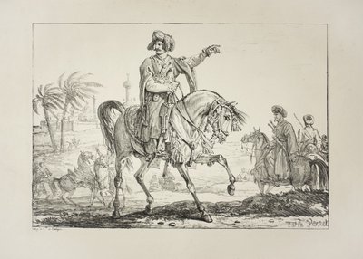 Jefe Mameluco, c.1817 de Antoine Charles Horace Vernet