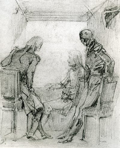 General Bonaparte viendo una obra en la Comédie Française en París, finales del siglo XVIII de Antoine Charles Horace Vernet