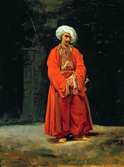 Retrato de un oriental, 1818 de Antoine Charles Horace Vernet