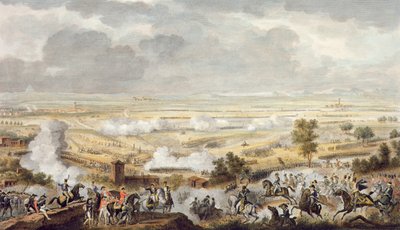La batalla de Marengo, 23 Prairial, Año 8 (12 de junio de 1800) grabado por Jean Duplessi-Bertaux (1747-1819) de Antoine Charles Horace Vernet