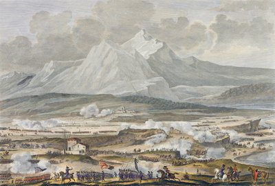 La batalla de Rivoli, 25 y 26 de Nivose, Año 5 (enero de 1797) grabado por Jean Duplessi-Bertaux (1747-1819) de Antoine Charles Horace Vernet