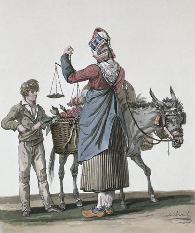 El vendedor de cerezas de Antoine Charles Horace Vernet