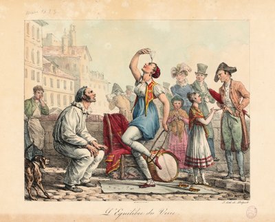 El Equilibrista de Cristal, 1815-30 de Antoine Charles Horace Vernet