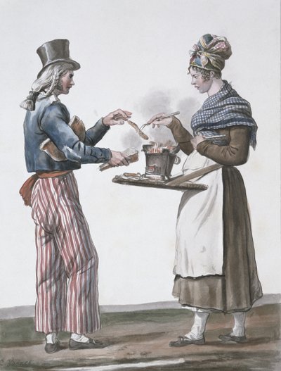 El vendedor de salchichas de Antoine Charles Horace Vernet