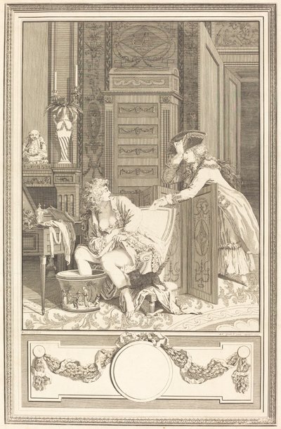 El Baño de Pies de Antoine Cosme Giraud after Antoine Borel
