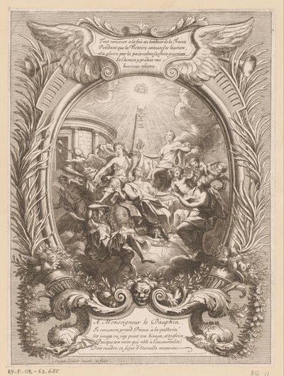 Alegoría de la fama del Delfín de Antoine Coypel