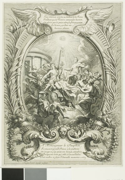 Alegoría de la Gloria del Delfín de Antoine Coypel