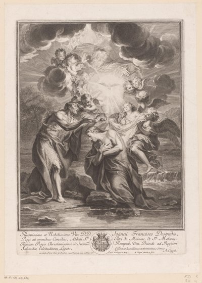 bautismo de cristo de Antoine Coypel