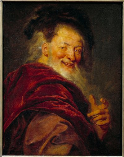 Retrato de Demócrito (460 - 370 a.C.) Filósofo griego. Pintura de Antoine Coypel (1661-1722) de Antoine Coypel