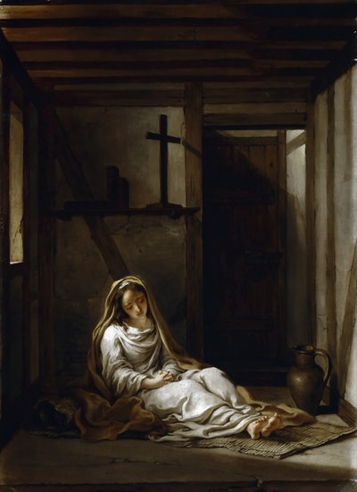 Santa Taís en su celda de Antoine Coypel