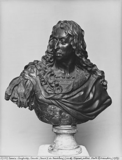 Busto de Luis II Príncipe de Borbón, conocido como Le Grand Condé de Antoine Coysevox