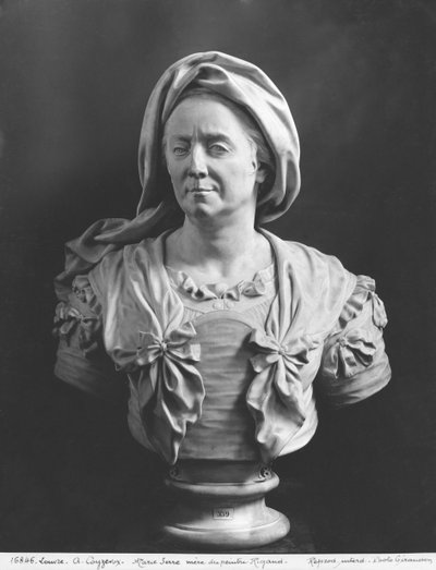 Busto de Marie Serre, madre del pintor Hyacinthe Rigaud, 1706 de Antoine Coysevox
