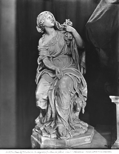 Tumba de Jean-Baptiste Colbert de Torcy, (detalle) de Fidelidad de Antoine Coysevox